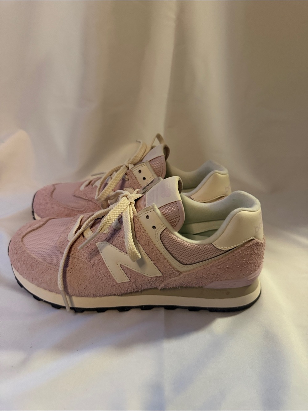 New Balance 574 Women’s Suede & Mesh Rose Sugar/Permafrost Sneakers NWOT Sz 9